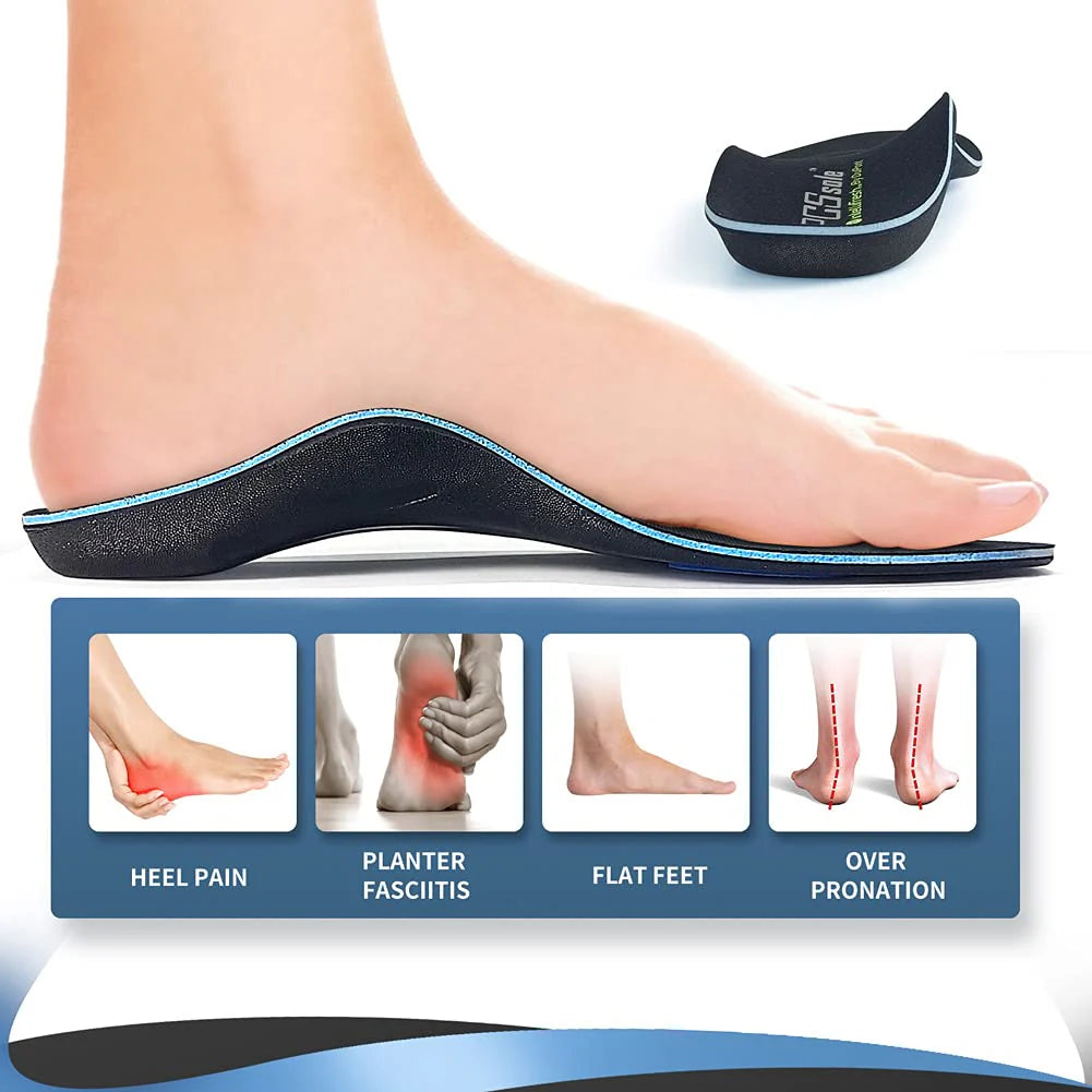 Orthopaedic Insert for Flat Feet – Premium Insole with Arch Support and Deep Heel Cradle - PTCCS