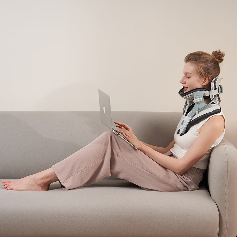 Neck and Shoulder Cervical Traction Device – Adjustable Neck Stretcher for Pain Relief and Posture Support - PTCCS