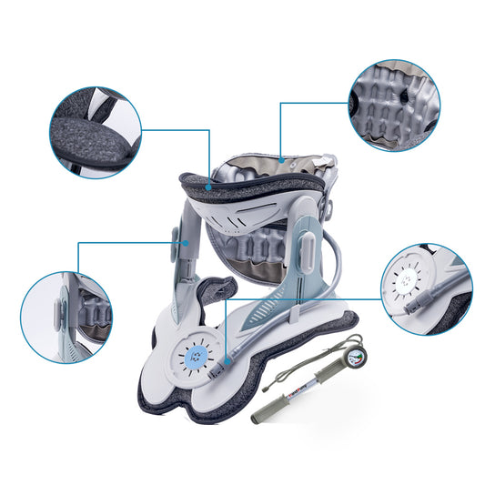 Neck and Shoulder Cervical Traction Device – Adjustable Neck Stretcher for Pain Relief and Posture Support - PTCCS