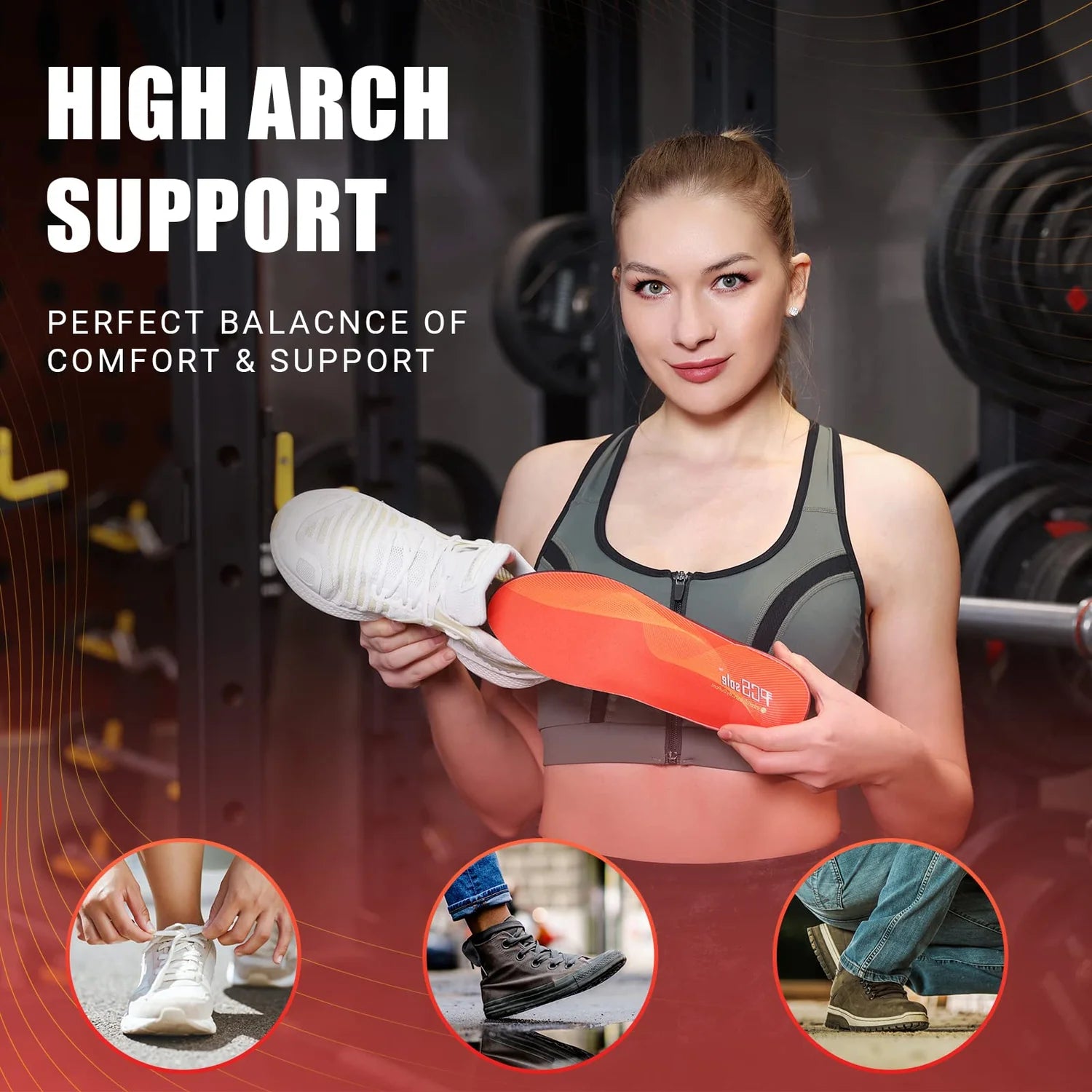 Orthotic Insole for Men and Women – Cushioned Support for Work, Sport & Everyday Comfort - PTCCS