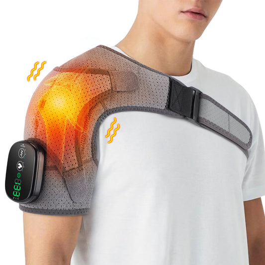 USB Charging Electric Hot Compress Shoulder Massager – Targeted Heat & Vibration Relief for Shoulder Pain - PTCCS