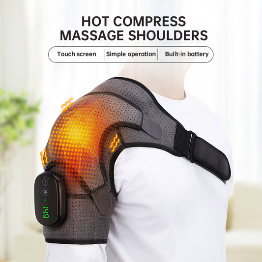 USB Charging Electric Hot Compress Shoulder Massager – Targeted Heat & Vibration Relief for Shoulder Pain - PTCCS